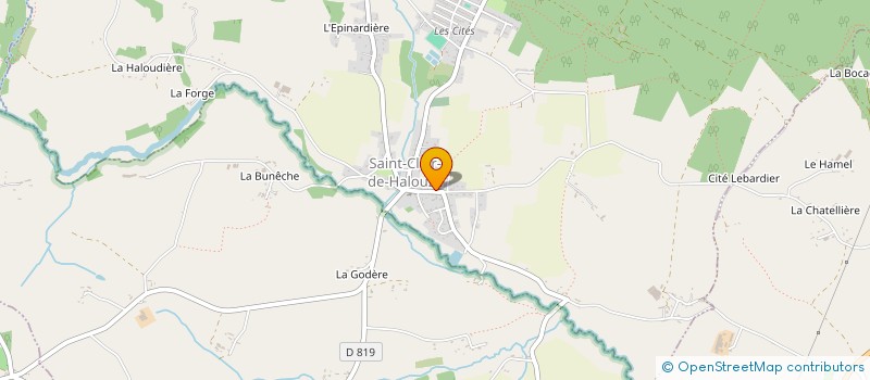 localisation de l'entreprise GYMNASTIQUE VOLONTAIRE à SAINT-CLAIR-DE-HALOUZE