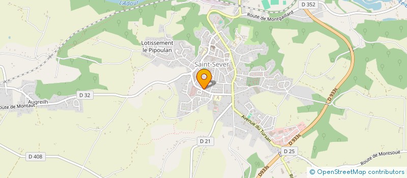 localisation de l'entreprise GYMNASTIQUE VOLONTAIRE  SAINT-SEVER