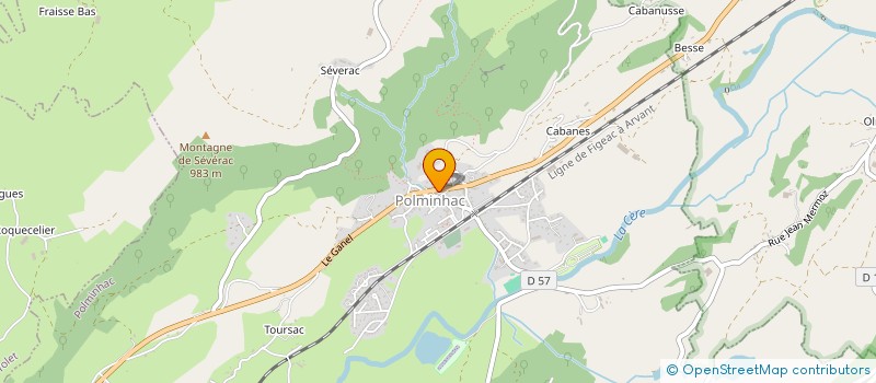 localisation de l'entreprise GYMNASTIQUE VOLONTAIRE à POLMINHAC