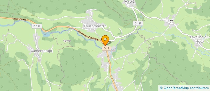 localisation de l'entreprise GYMNASTIQUE VOLONTAIRE  FAUCOMPIERRE