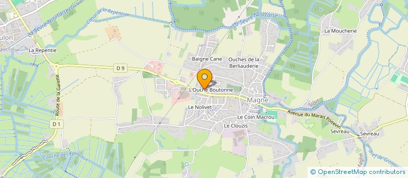 localisation de l'entreprise GYMNASTIQUE VOLONTAIRE  MAGNE