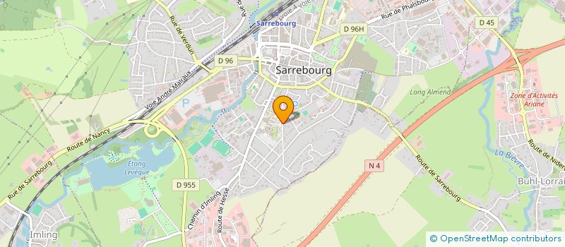 localisation de l'entreprise GYMNASTIQUE VOLONTAIRE  SARREBOURG