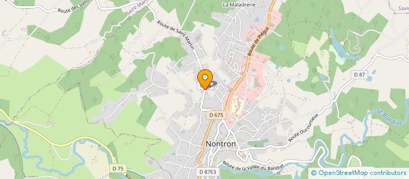 localisation de l'entreprise GYMNASTIQUE VOLONTAIRE  NONTRON