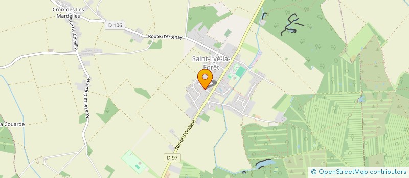 localisation de l'entreprise GYMNASTIQUE VOLONTAIRE  SAINT-LYE-LA-FORET