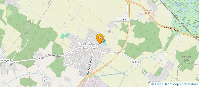 localisation de l'entreprise GYMNASTIQUE VOLONTAIRE ATLANTIC  SAINT-SULPICE-DE-ROYAN