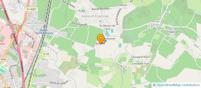 localisation de l'entreprise GYMNASTIQUE VOLONTAIRE AUBIE à VAL DE VIRVEE