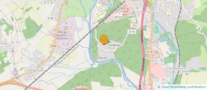 localisation de l'entreprise GYMNASTIQUE VOLONTAIRE BELFORTAINE à OFFEMONT