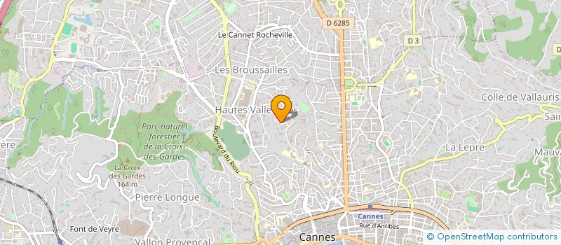 localisation de l'entreprise GYMNASTIQUE VOLONTAIRE CANNES  CANNES