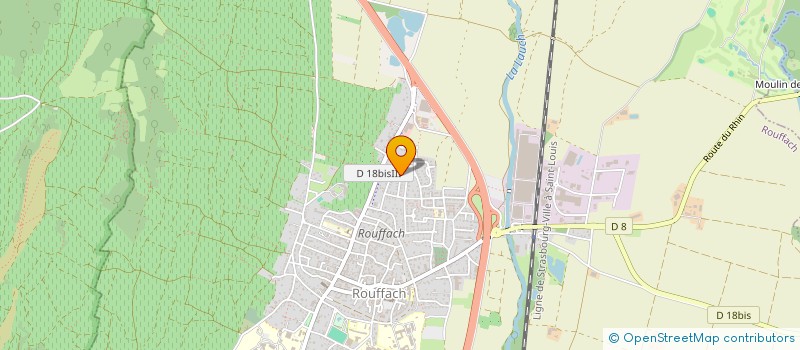 localisation de l'entreprise GYMNASTIQUE VOLONTAIRE CCA ROUFFACH  ROUFFACH