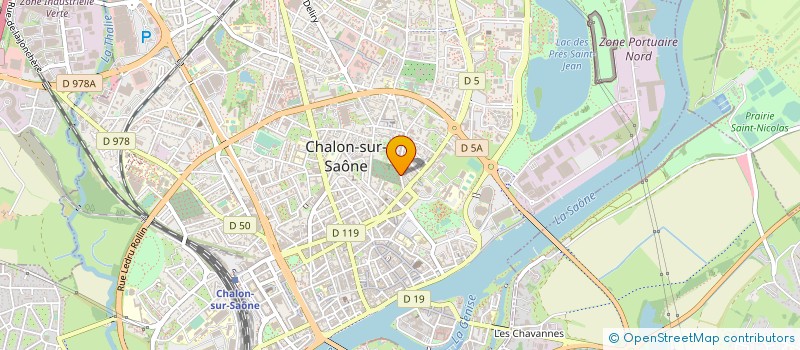 localisation de l'entreprise GYMNASTIQUE VOLONTAIRE CHALONNAISE à CHALON-SUR-SAONE