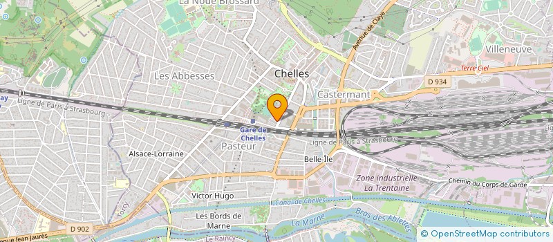localisation de l'entreprise GYMNASTIQUE VOLONTAIRE CHELLOISE à CHELLES