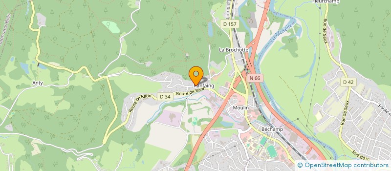 localisation de l'entreprise GYMNASTIQUE VOLONTAIRE CLUB L  SAINT-NABORD