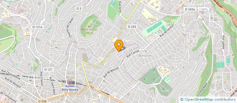 localisation de l'entreprise GYMNASTIQUE VOLONTAIRE COMITE JOUVENET à ROUEN