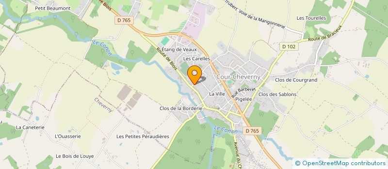 localisation de l'entreprise GYMNASTIQUE VOLONTAIRE CONTROISE  LE CONTROIS-EN-SOLOGNE
