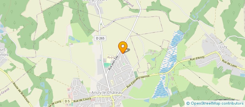 localisation de l'entreprise GYMNASTIQUE VOLONTAIRE D'ANIZY PINON ET ENV  ANIZY-LE-GRAND