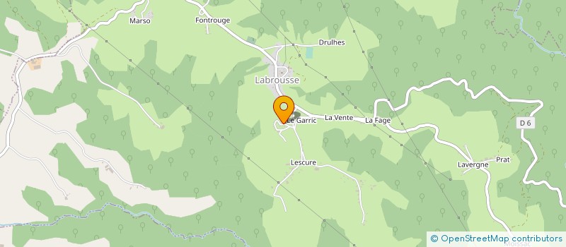 localisation de l'entreprise GYMNASTIQUE VOLONTAIRE D EDELWEISS à LABROUSSE