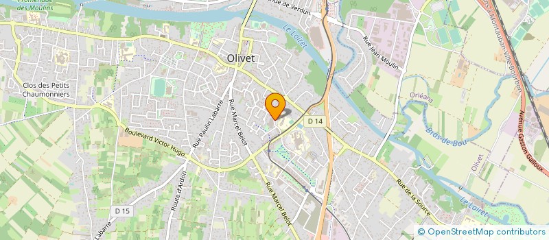 localisation de l'entreprise GYMNASTIQUE VOLONTAIRE D'OLIVET à OLIVET