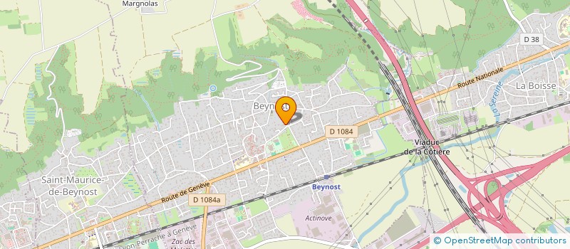localisation de l'entreprise GYMNASTIQUE VOLONTAIRE DE BEYNOST à BEYNOST