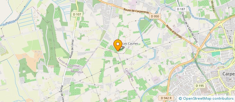 localisation de l'entreprise GYMNASTIQUE VOLONTAIRE DE CARPENTRAS  LORIOL-DU-COMTAT