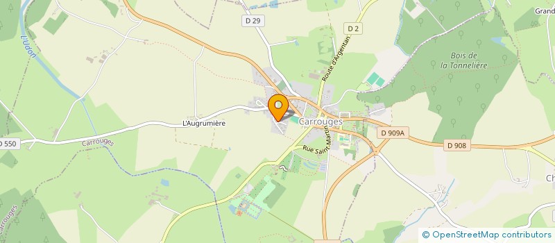 localisation de l'entreprise GYMNASTIQUE VOLONTAIRE DE CARROUGES à CARROUGES