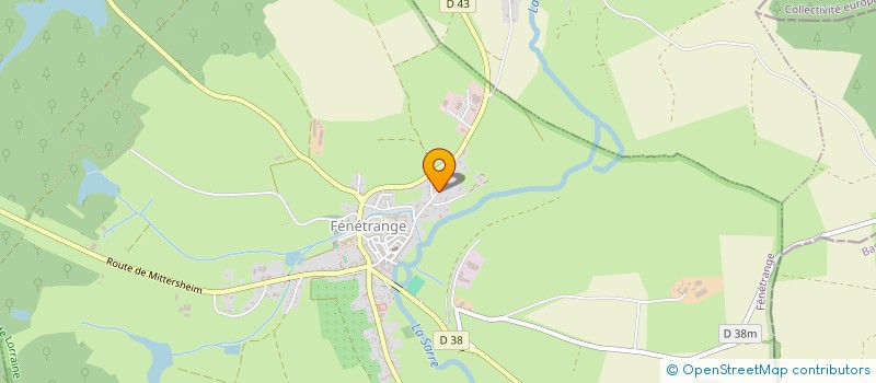 localisation de l'entreprise GYMNASTIQUE VOLONTAIRE DE FENETRANGE  FENETRANGE
