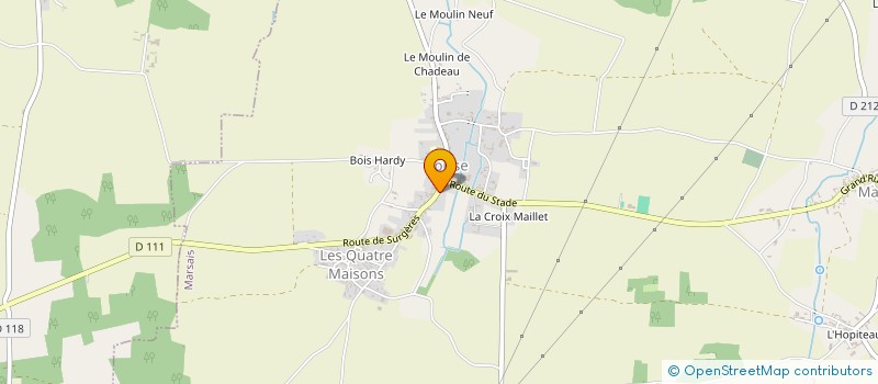 localisation de l'entreprise GYMNASTIQUE VOLONTAIRE DE LA VALLEE DE LA GERES  SURGERES