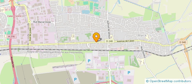 localisation de l'entreprise GYMNASTIQUE VOLONTAIRE DE MARCK  MARCK