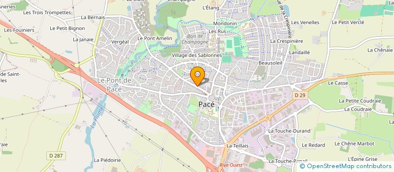 localisation de l'entreprise GYMNASTIQUE VOLONTAIRE DE PACE  PACE