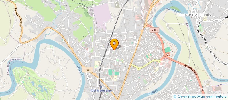 localisation de l'entreprise GYMNASTIQUE VOLONTAIRE DE PELISSIER à ALBI