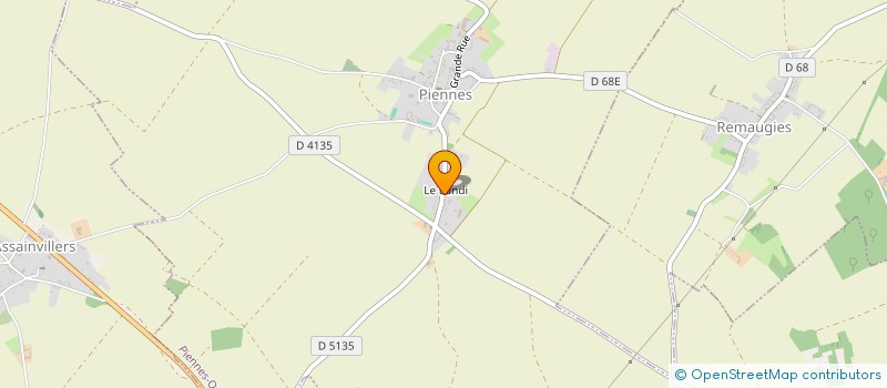 localisation de l'entreprise GYMNASTIQUE VOLONTAIRE DE PIENNES  PIENNES-ONVILLERS