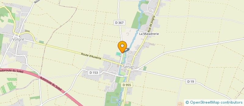 localisation de l'entreprise GYMNASTIQUE VOLONTAIRE DE SENAN  SENAN