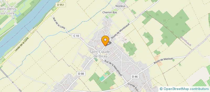 localisation de l'entreprise GYMNASTIQUE VOLONTAIRE DE ST CLAUDE  SAINT-CLAUDE-DE-DIRAY