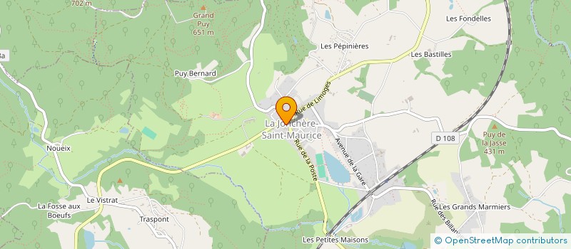 localisation de l'entreprise GYMNASTIQUE VOLONTAIRE DE ST LEGER LA MONTAGNE  SAINT-LEGER-LA-MONTAGNE