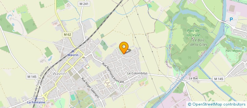 localisation de l'entreprise GYMNASTIQUE VOLONTAIRE DE WAVRIN  WAVRIN