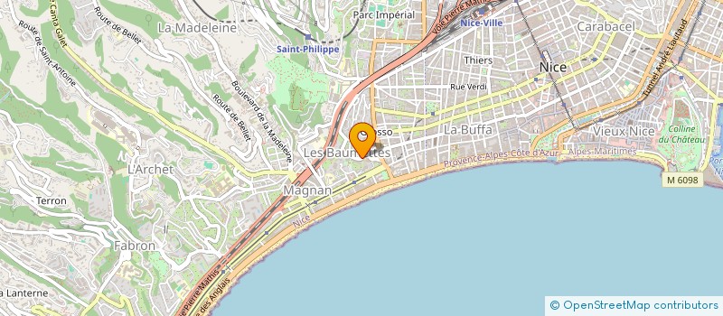 localisation de l'entreprise GYMNASTIQUE VOLONTAIRE DES BAUMETTES à NICE