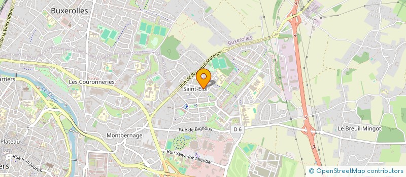 localisation de l'entreprise GYMNASTIQUE VOLONTAIRE DES COURONNERIES  POITIERS