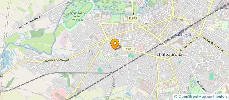 localisation de l'entreprise GYMNASTIQUE VOLONTAIRE ENTENTE CHATEAUROUX à CHATEAUROUX