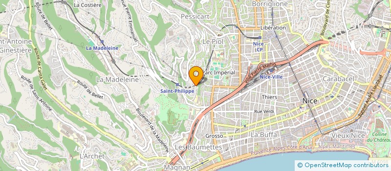 localisation de l'entreprise GYMNASTIQUE VOLONTAIRE ESTIENNES D'ORVES à NICE