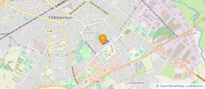 localisation de l'entreprise GYMNASTIQUE VOLONTAIRE GRAND POIRIER à CHATEAUROUX