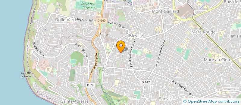 localisation de l'entreprise GYMNASTIQUE VOLONTAIRE HAVRE  LE HAVRE