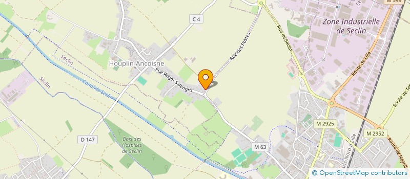 localisation de l'entreprise GYMNASTIQUE VOLONTAIRE HOUPLIN ANCOISNE à HOUPLIN-ANCOISNE