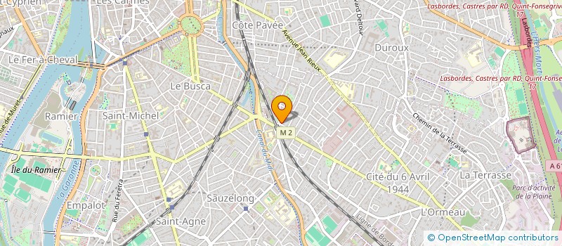 localisation de l'entreprise GYMNASTIQUE VOLONTAIRE JEAN-RIEUX à TOULOUSE