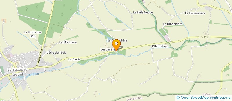 localisation de l'entreprise GYMNASTIQUE VOLONTAIRE L ECLAIR à LA BAZOCHE-GOUET