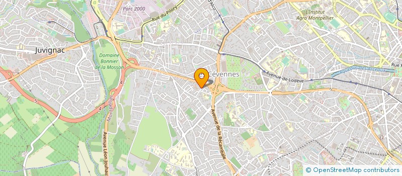 localisation de l'entreprise GYMNASTIQUE VOLONTAIRE LA CHAMBERTE à MONTPELLIER
