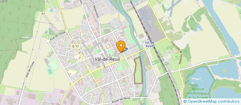 localisation de l'entreprise GYMNASTIQUE VOLONTAIRE LA DETENTE  VAL-DE-REUIL