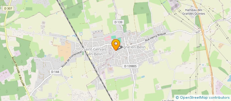 localisation de l'entreprise GYMNASTIQUE VOLONTAIRE LAIGNE-ST GERVAIS  LAIGNE-EN-BELIN