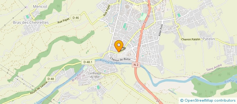 localisation de l'entreprise GYMNASTIQUE VOLONTAIRE LES VACOAS à SAINT-ANDRE
