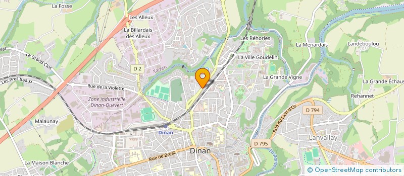 localisation de l'entreprise GYMNASTIQUE VOLONTAIRE MASCULINE à DINAN