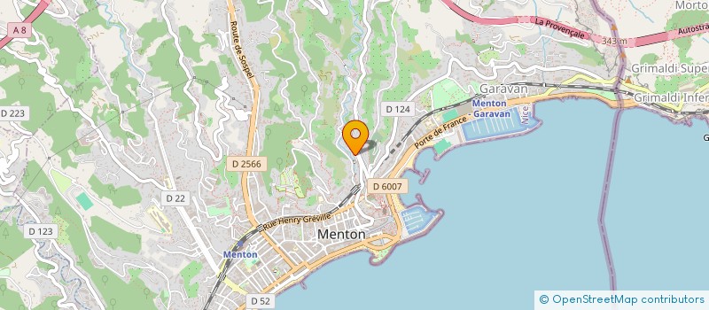 localisation de l'entreprise GYMNASTIQUE VOLONTAIRE MENTON à MENTON