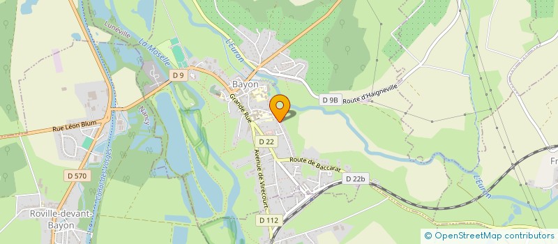 localisation de l'entreprise GYMNASTIQUE VOLONTAIRE - MINISPORT - BAYON  BAYON